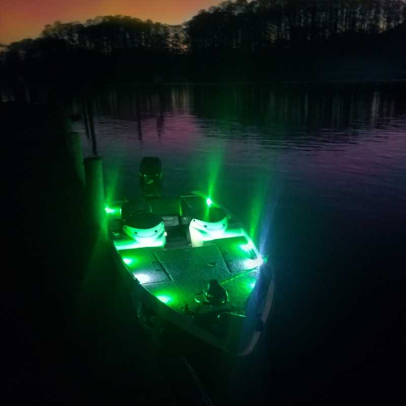 Bass Boat LED Bolt Deck Light Kit - Complete Set - Plug & Play LEDs
