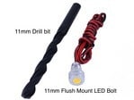 11mm drill bit for large LED bolt flush mount hole