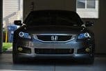 Superflux 4 Chip LEDs Audi DRL style Headlights. 2008 Accord Coupe.