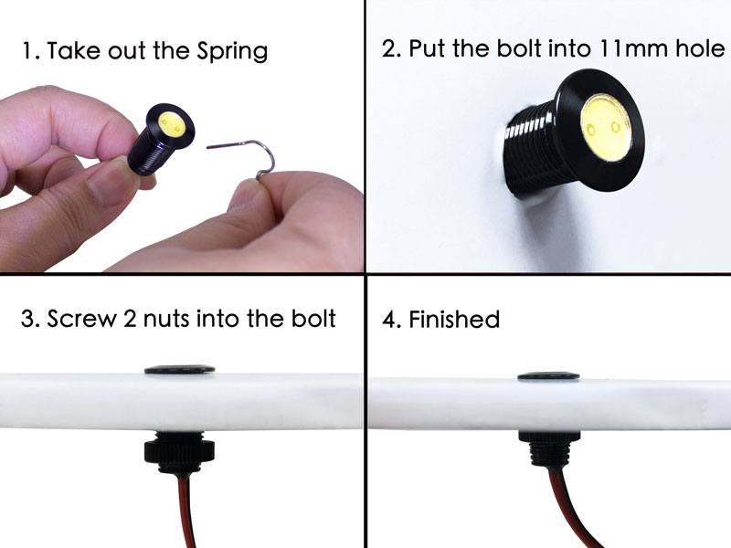 Flush Mount LED Bolt