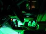 Super Bright LEDs LED's in the cupholders, door handles and cathodes in the footwells and under the seats