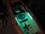 Silicone Encased LED Strips A pair of 12" led strips to like the deck area of my kayak.  (This picture is with my garage light on as well.)