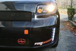 Scion xB Front Bumper Vertical LED Running Lights Halo lights with the vent lights are a perfect match.