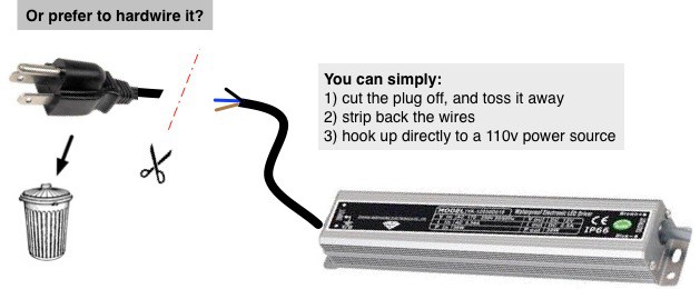 Hardwire 12V Power Supply