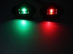 Green and Red LED navigation lights