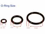o-ring sizes 6mm, 11mm, 16mm for Oznium flush mount LED bolts