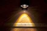 Warm White LED Spotlight - Spotlight cutoff, sporting a crisp beam of light