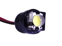 LED 5MM 12V RT: Red 5 mm LED with series resistor, 12 volt at