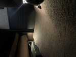 White bolt for floor lighting.