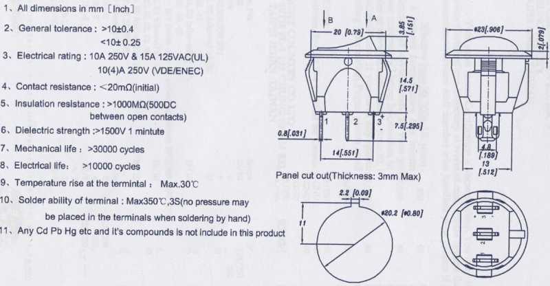 Round Rocker Switch